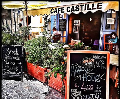 Cafe Castille - a delightful little coffee shop in Valletta